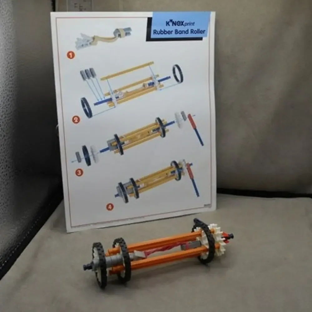K'NEX 1996 Rubber Band Roller from STEM Forces, Enery, and Motion 78790